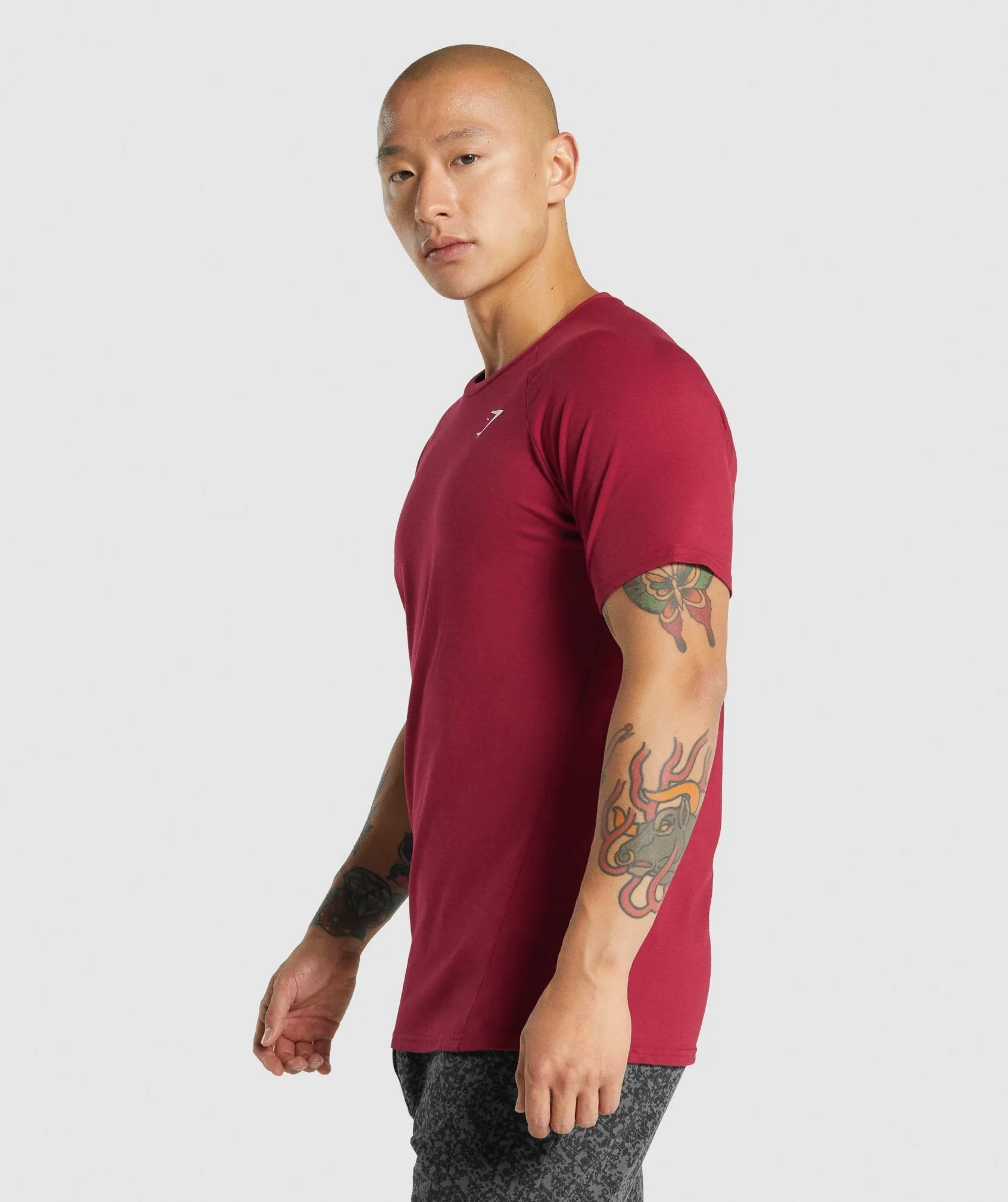 Gymshark Critical 2.0 T-Shirt - Burgundy