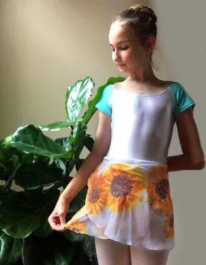 Hand-Painted Ballet Sheer Wrap Skirts