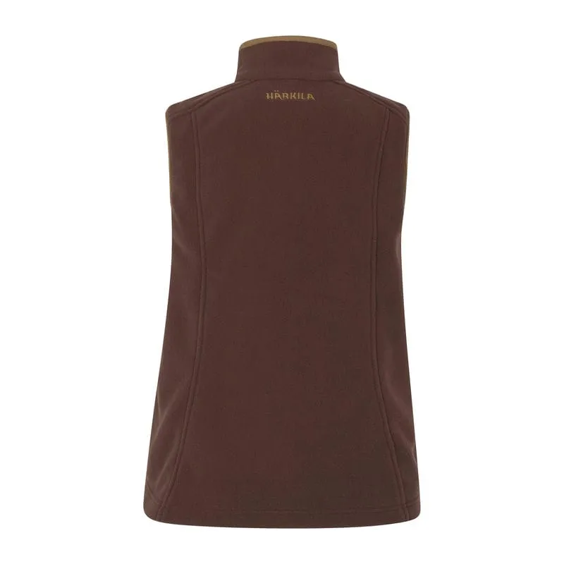 Harkila Sandhem 200 Ladies Fleece Gilet - Burgundy