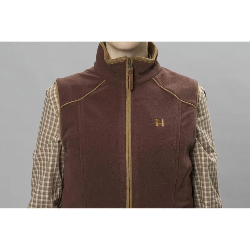 Harkila Sandhem 200 Ladies Fleece Gilet - Burgundy