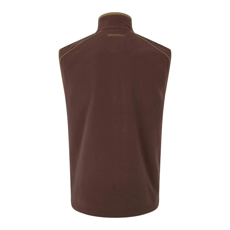 Harkila Sandhem 200 Mens Fleece Gilet - Burgundy