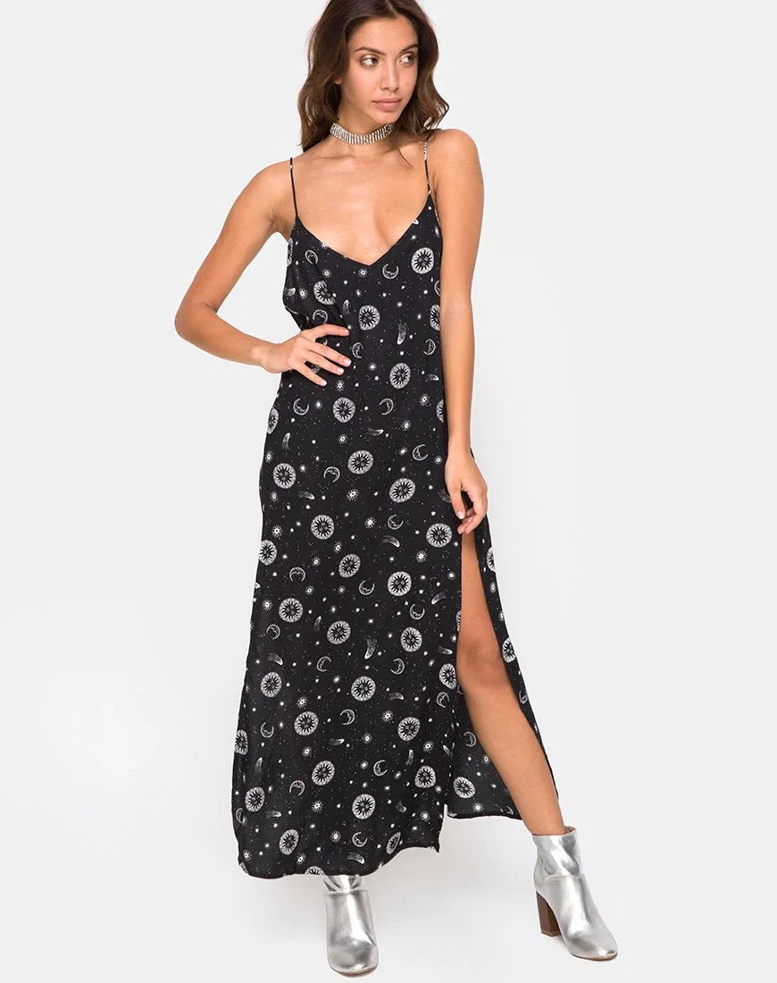 Hime Maxi Dress in Small Celestial Black  X Princess Polly