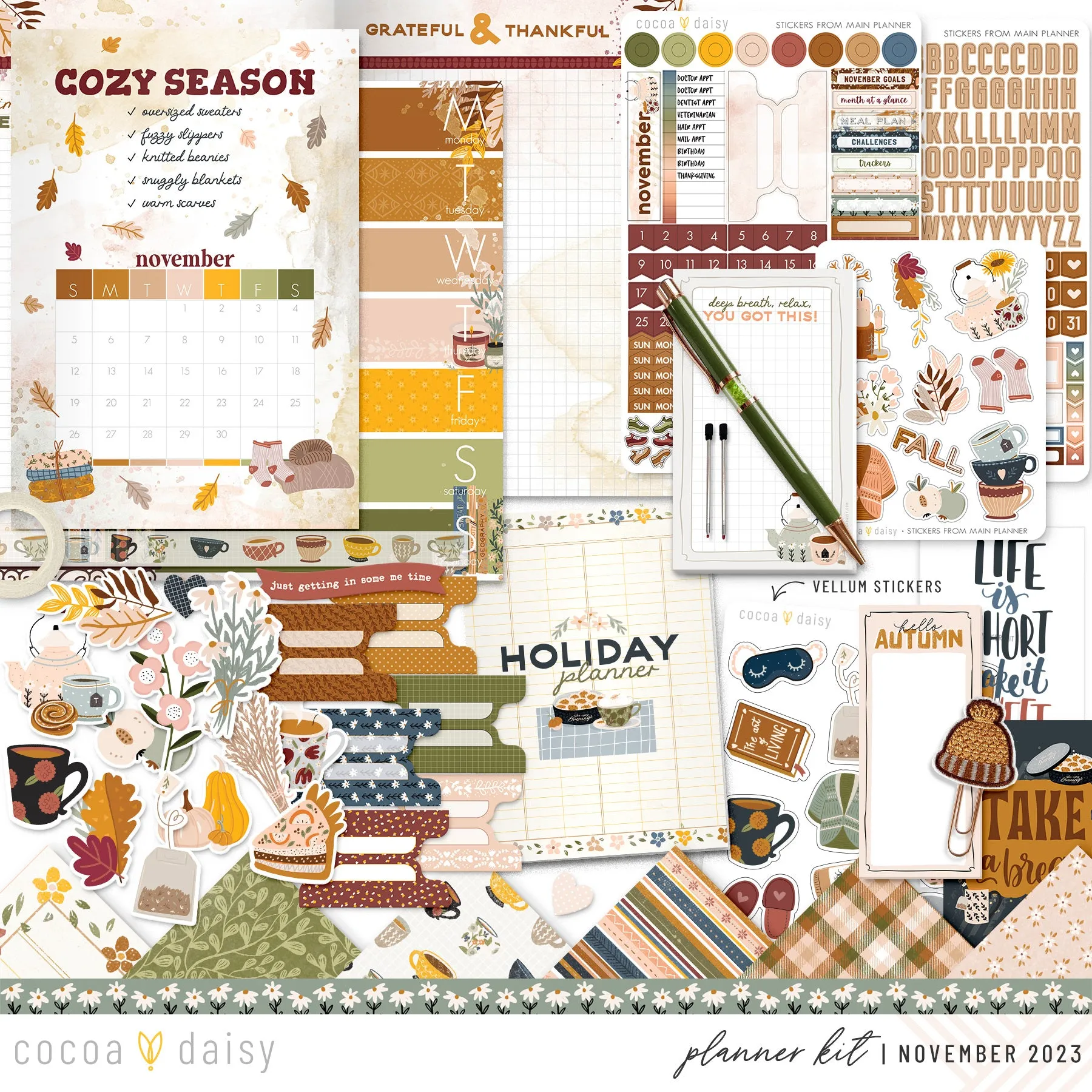 Home Sweet Home Planner Kit - Choose your insert November 2023