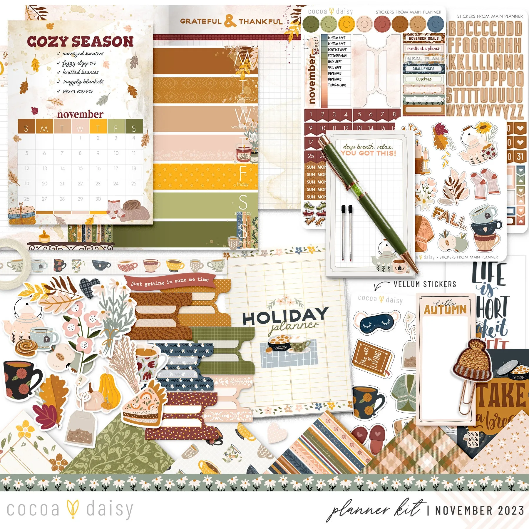 Home Sweet Home Planner Kit - Choose your insert November 2023