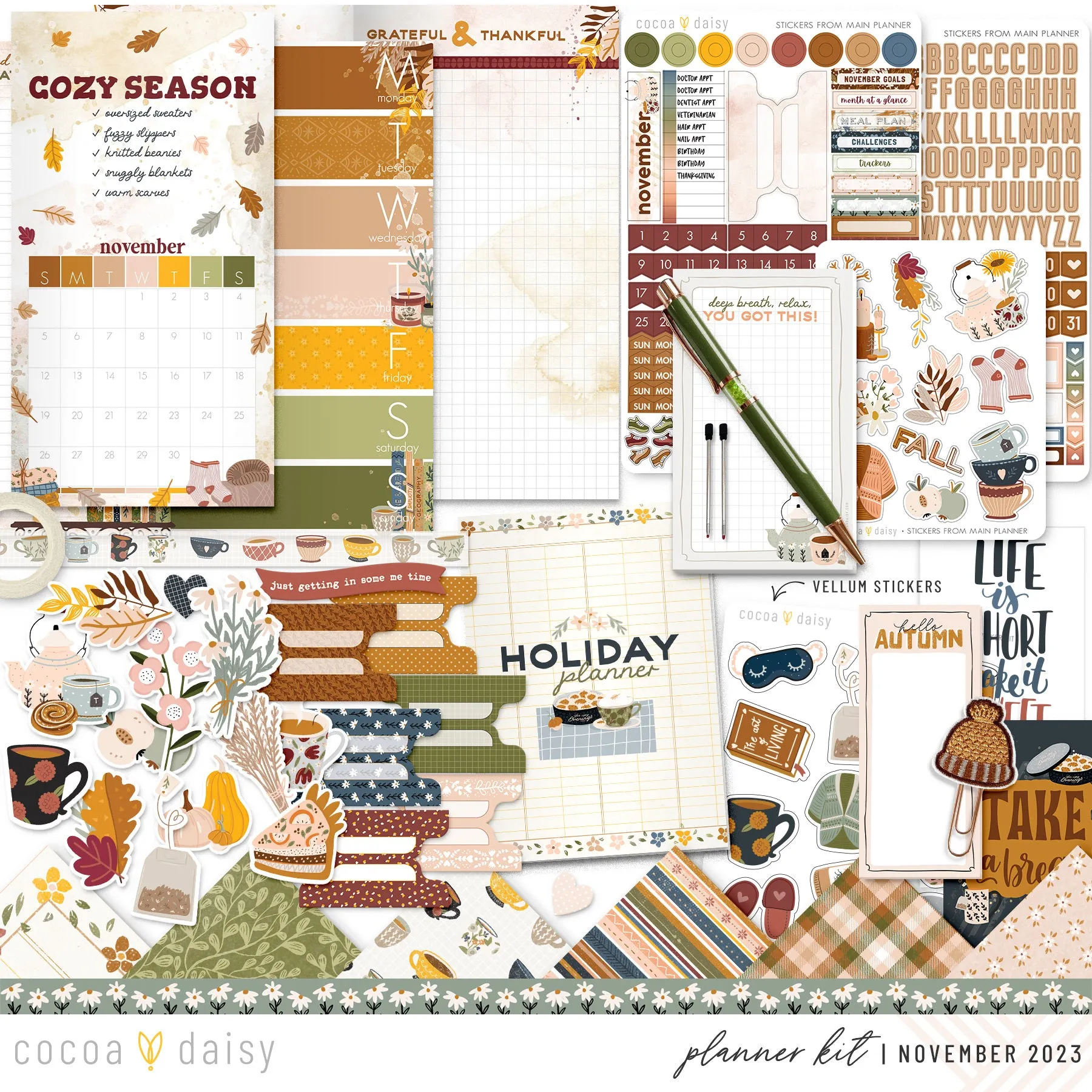 Home Sweet Home Planner Kit - Choose your insert November 2023