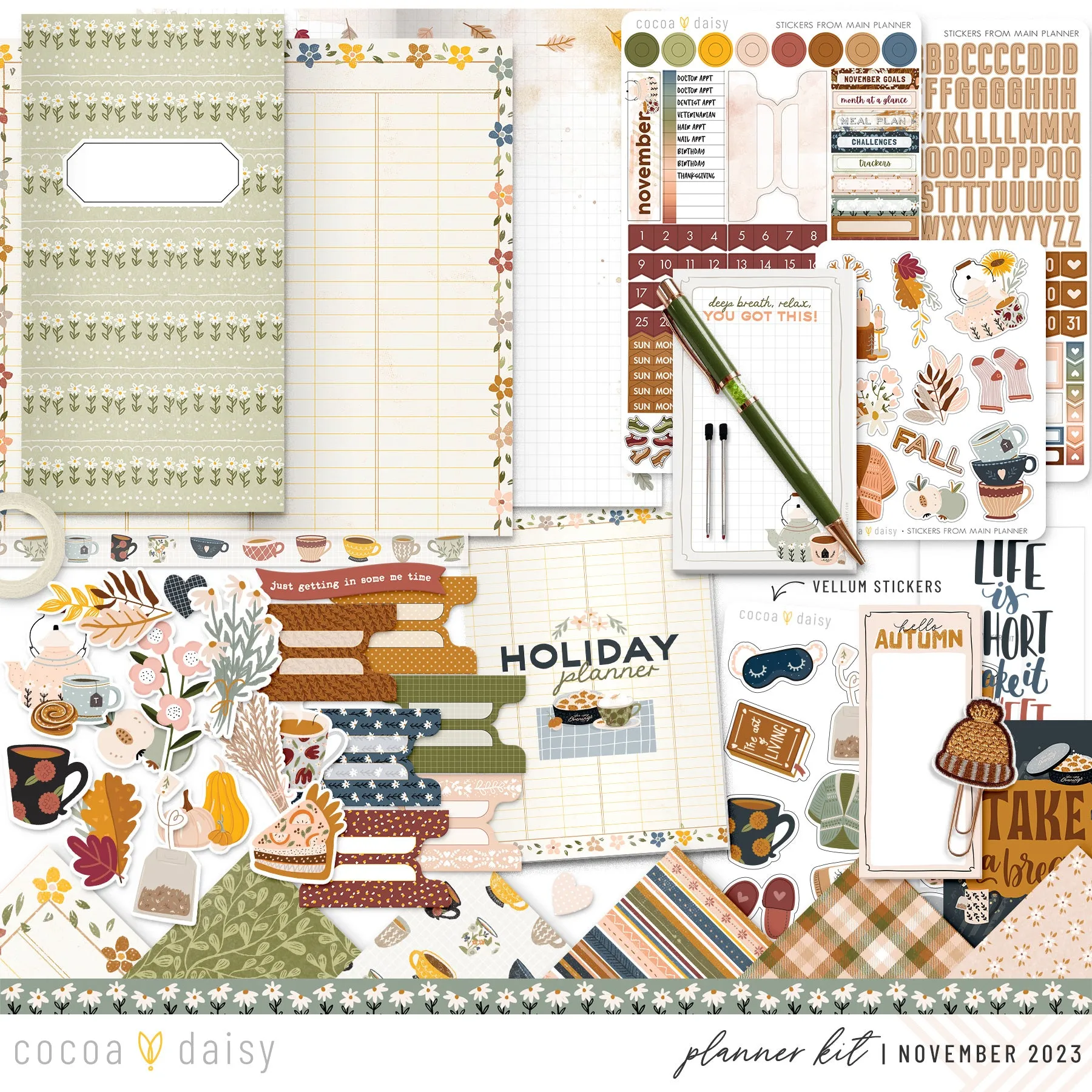 Home Sweet Home Planner Kit - Choose your insert November 2023