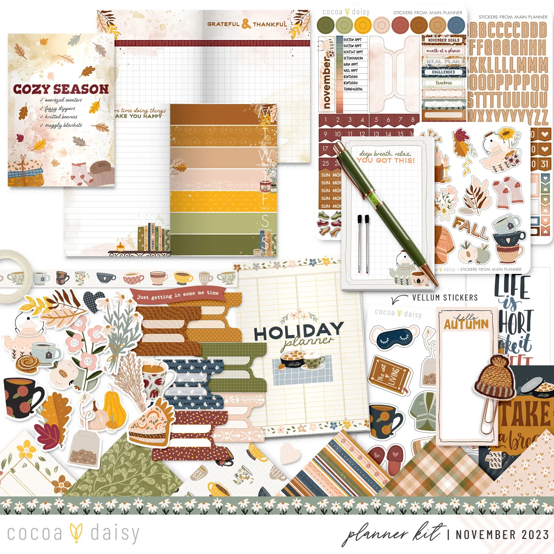 Home Sweet Home Planner Kit - Choose your insert November 2023