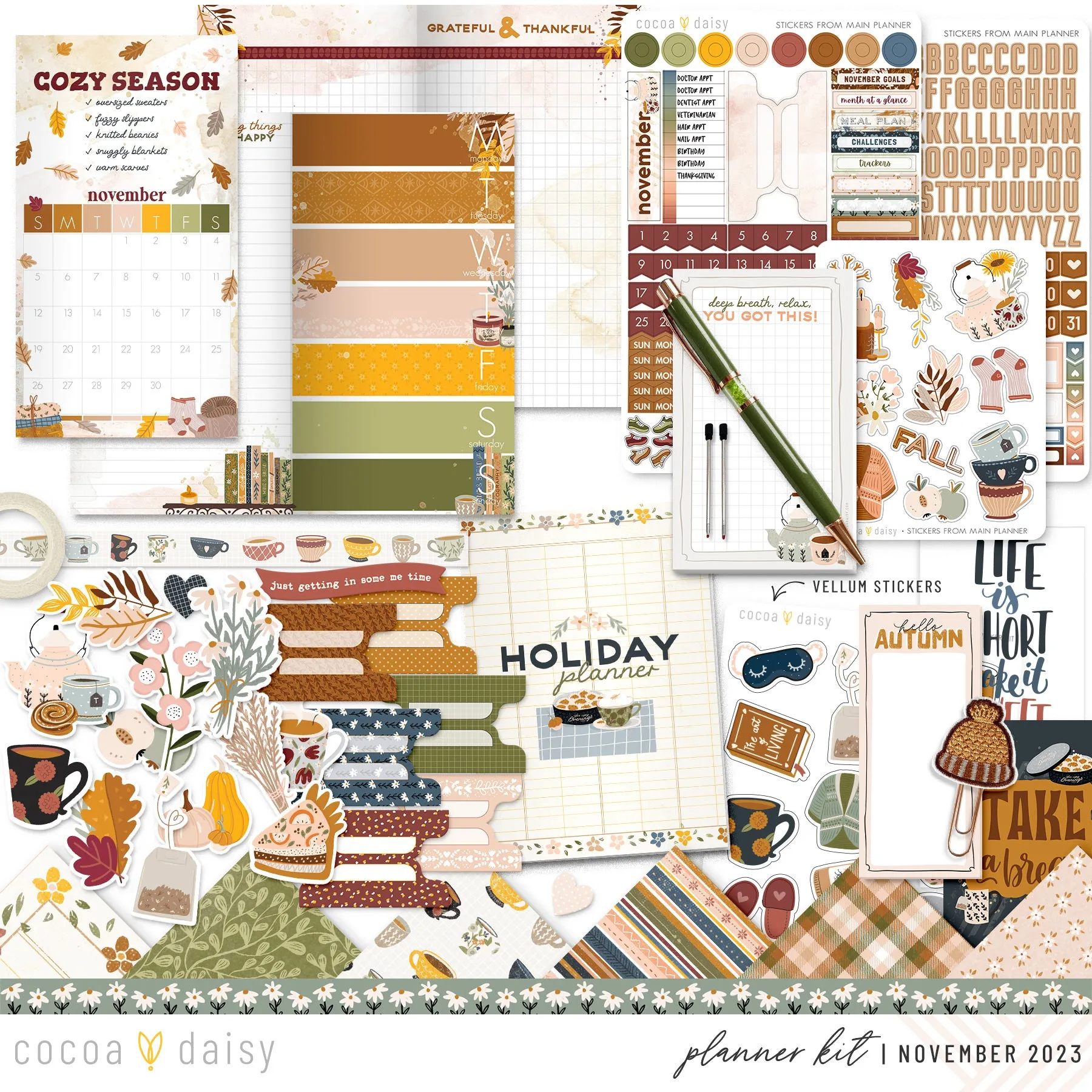 Home Sweet Home Planner Kit - Choose your insert November 2023