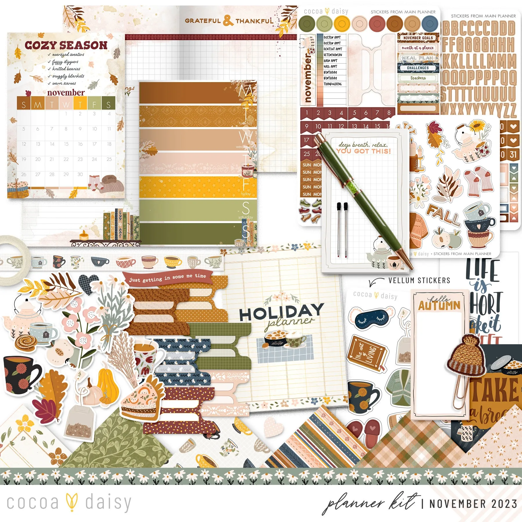 Home Sweet Home Planner Kit - Choose your insert November 2023