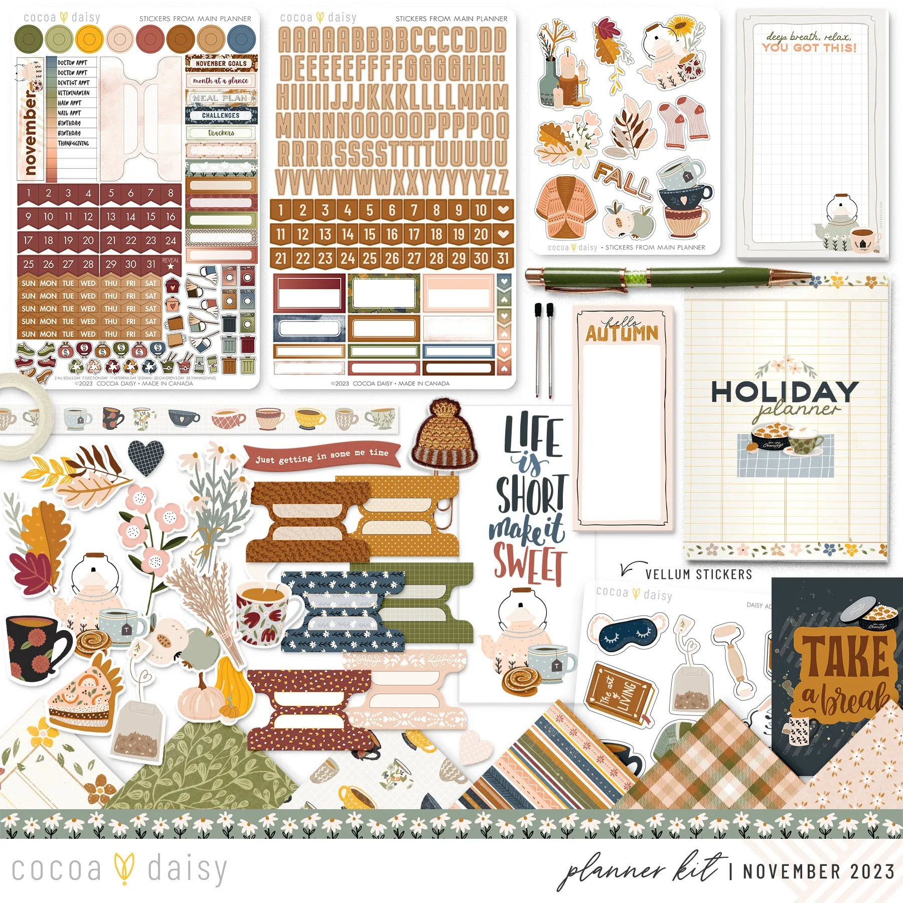 Home Sweet Home Planner Kit - Choose your insert November 2023