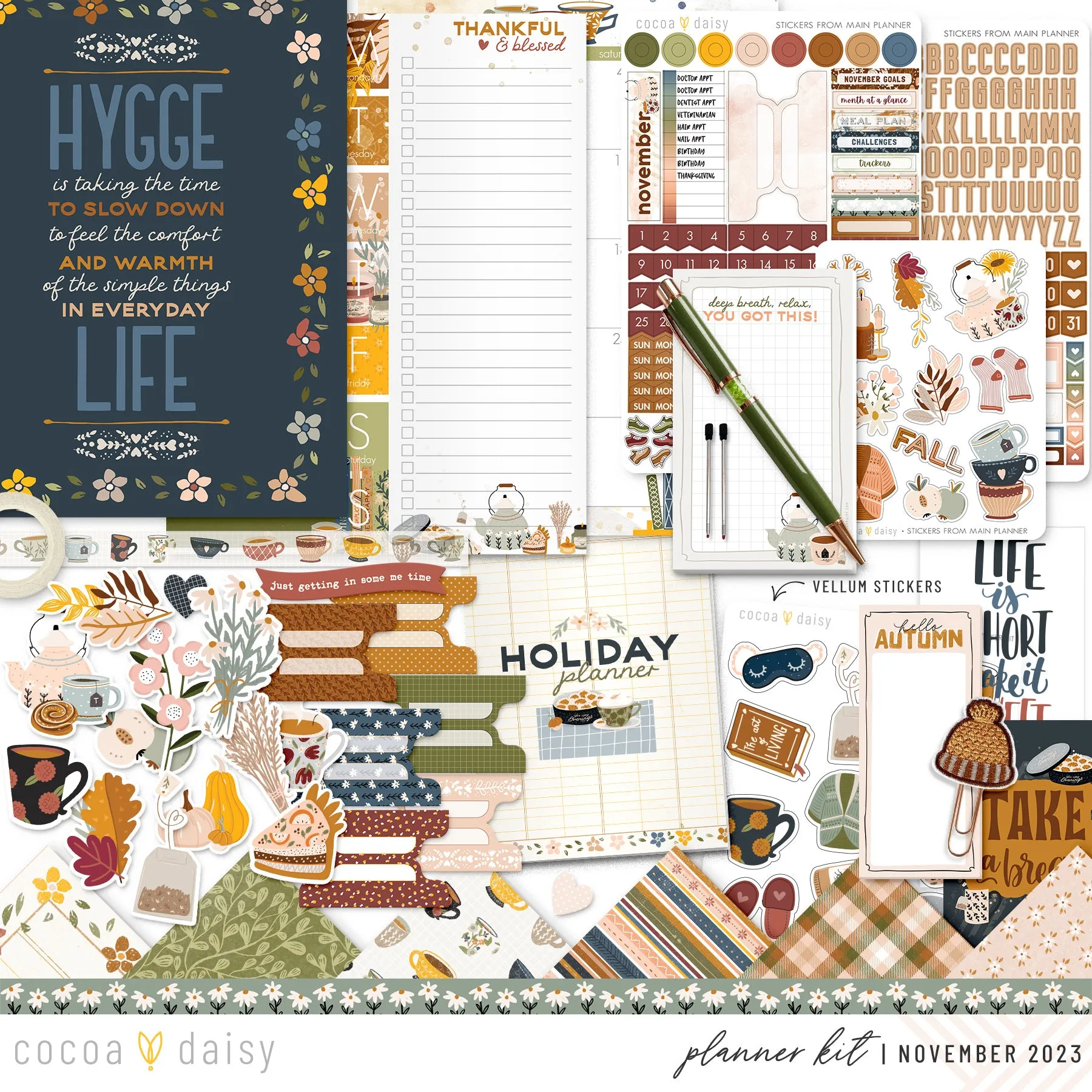 Home Sweet Home Planner Kit - Choose your insert November 2023