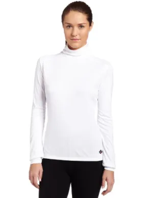 Hot Chillys Wopeach Skins Solid T-Neck Womens White X-Large