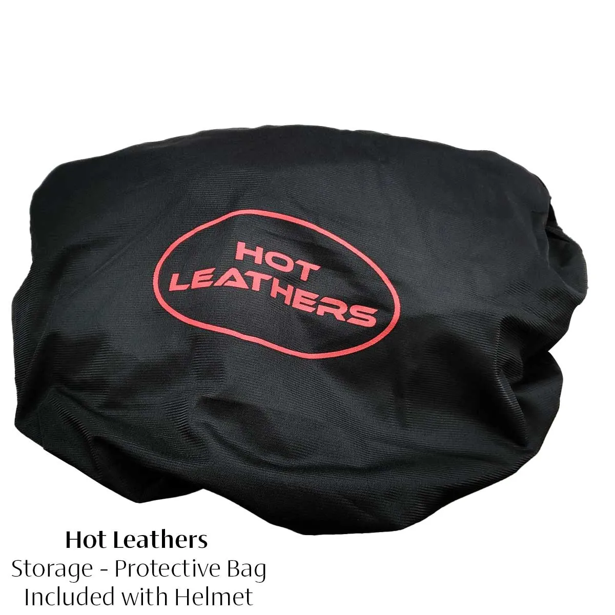 Hot Leathers HLT68 Gloss Black 'The O.G.' Advanced DOT Skull Cap