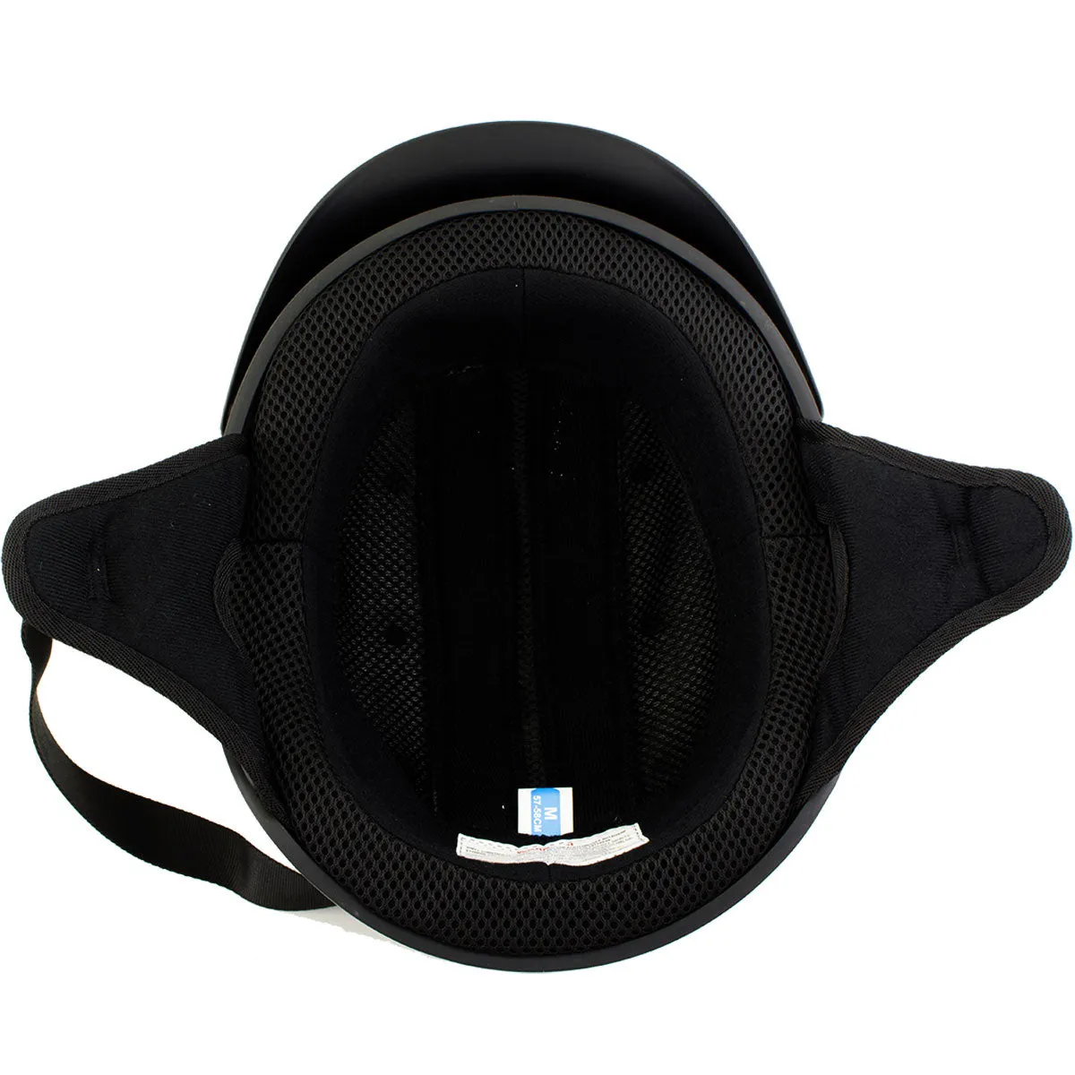 Hot Leathers HLT70 'Stealth' Flat Matte Black Motorcycle DOT Skull Cap