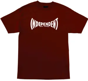 Independent Span Tee, Burgundy