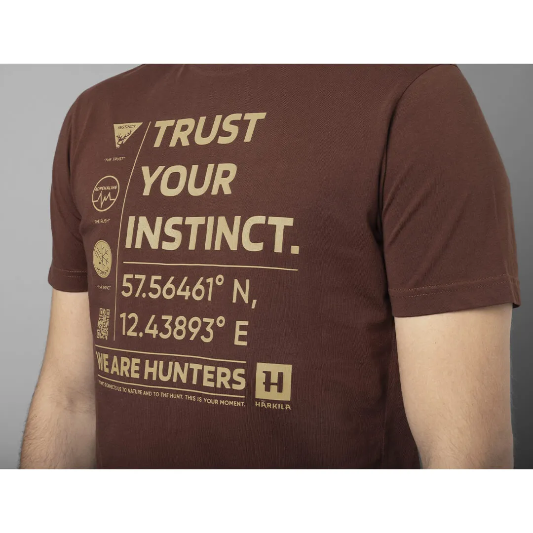 Instinct S/S T-Shirt - Burgundy by Harkila