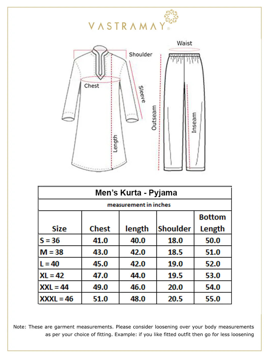 Jashvi Men's Black Cotton Kurta And White Pyjama Set