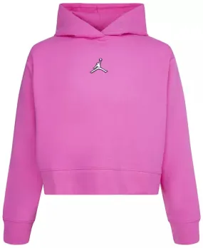 Jordan Big Girls Essentials Shine Boxy Pullover Hoodie