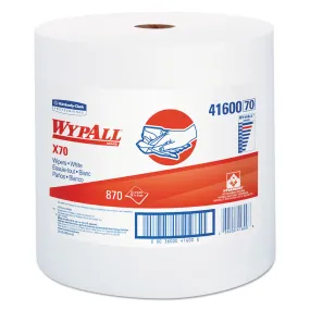 KC WypAll® X70 White Disposable Wipes on a Roll (#41600) - Case of 870