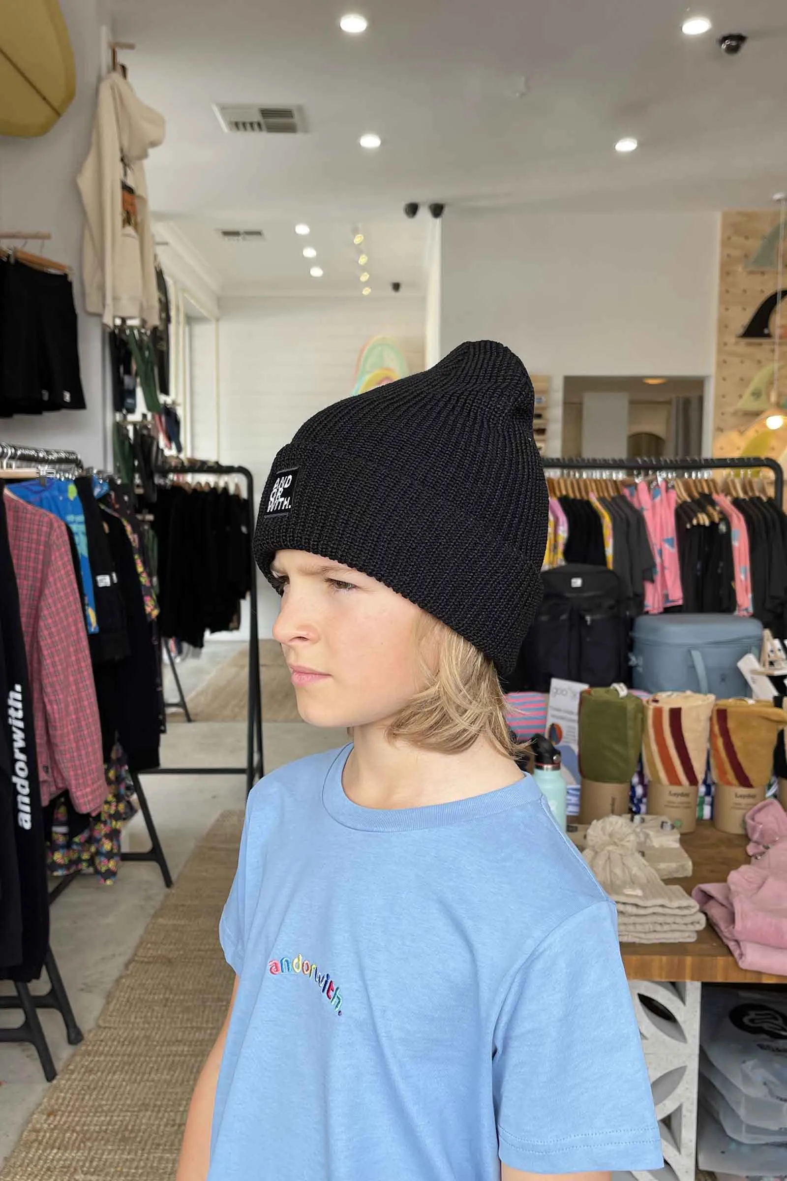 Kids Logo Beanie Black