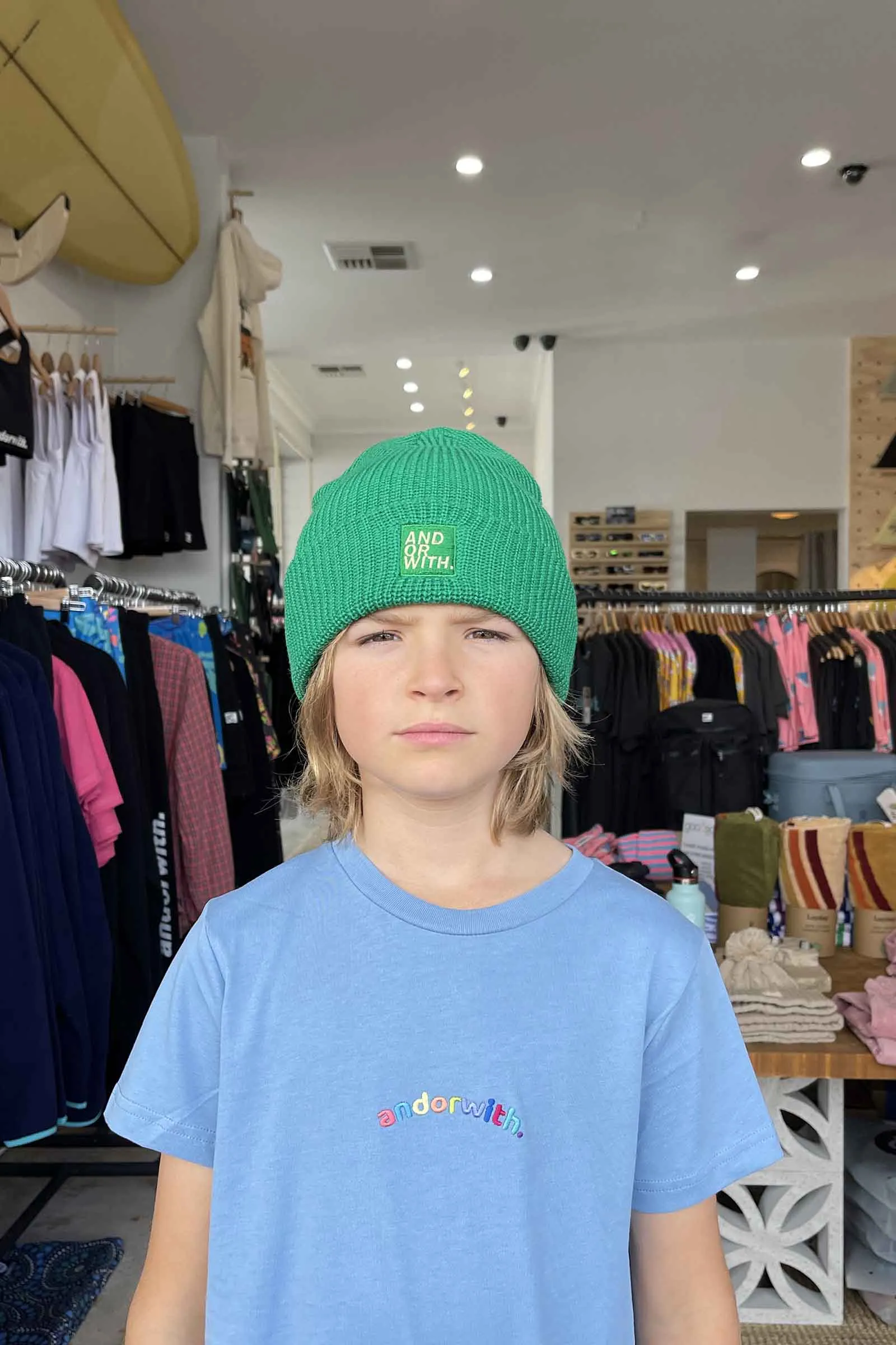 Kids Logo Beanie Green