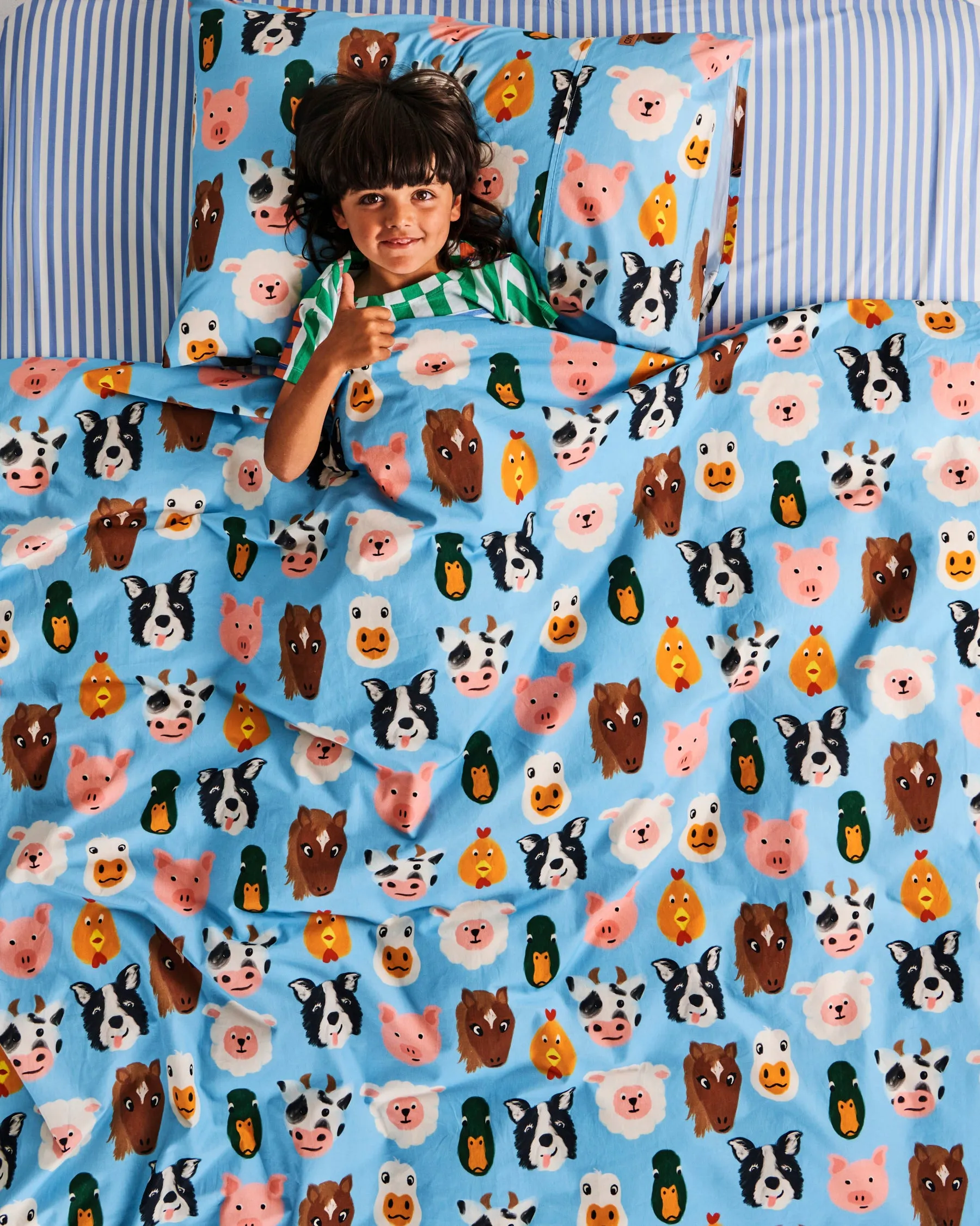 Kip & Co Farm Friends Organic Cotton Quilt Cover