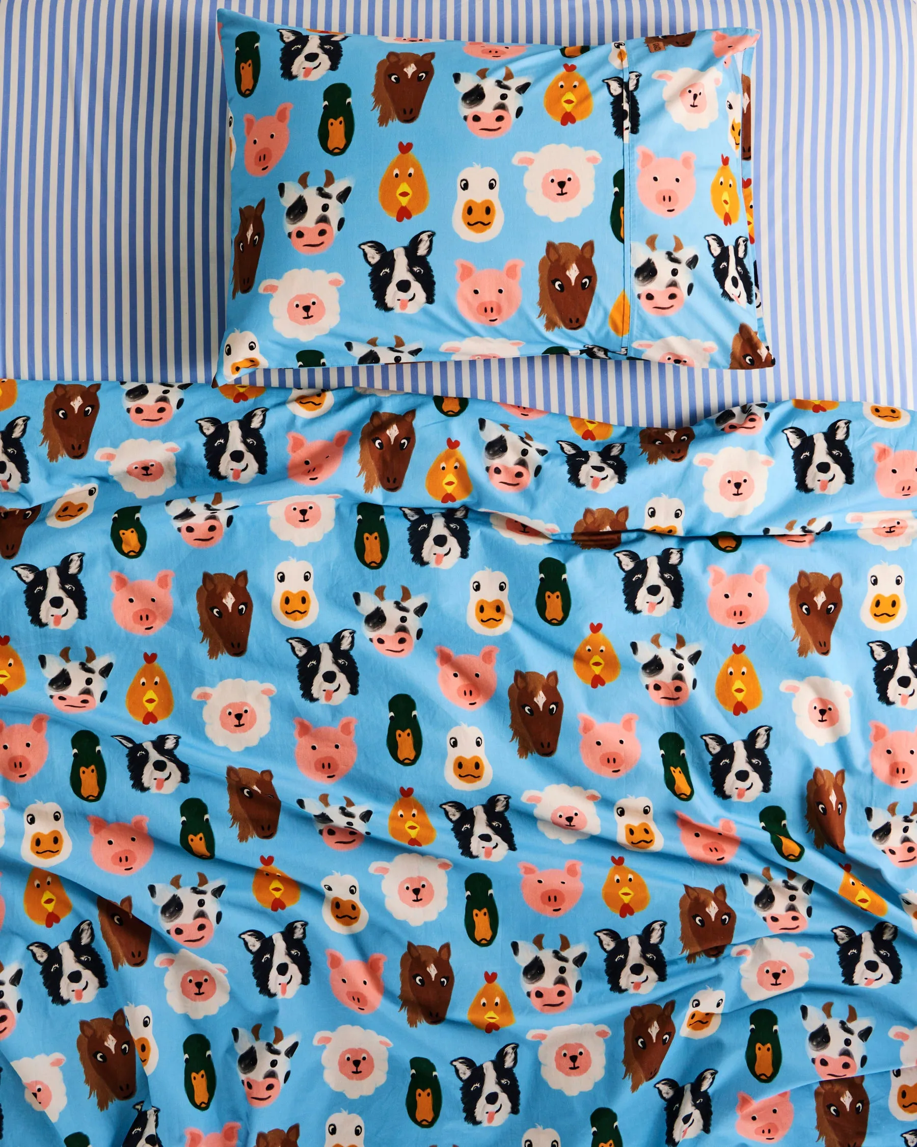 Kip & Co Farm Friends Organic Cotton Quilt Cover