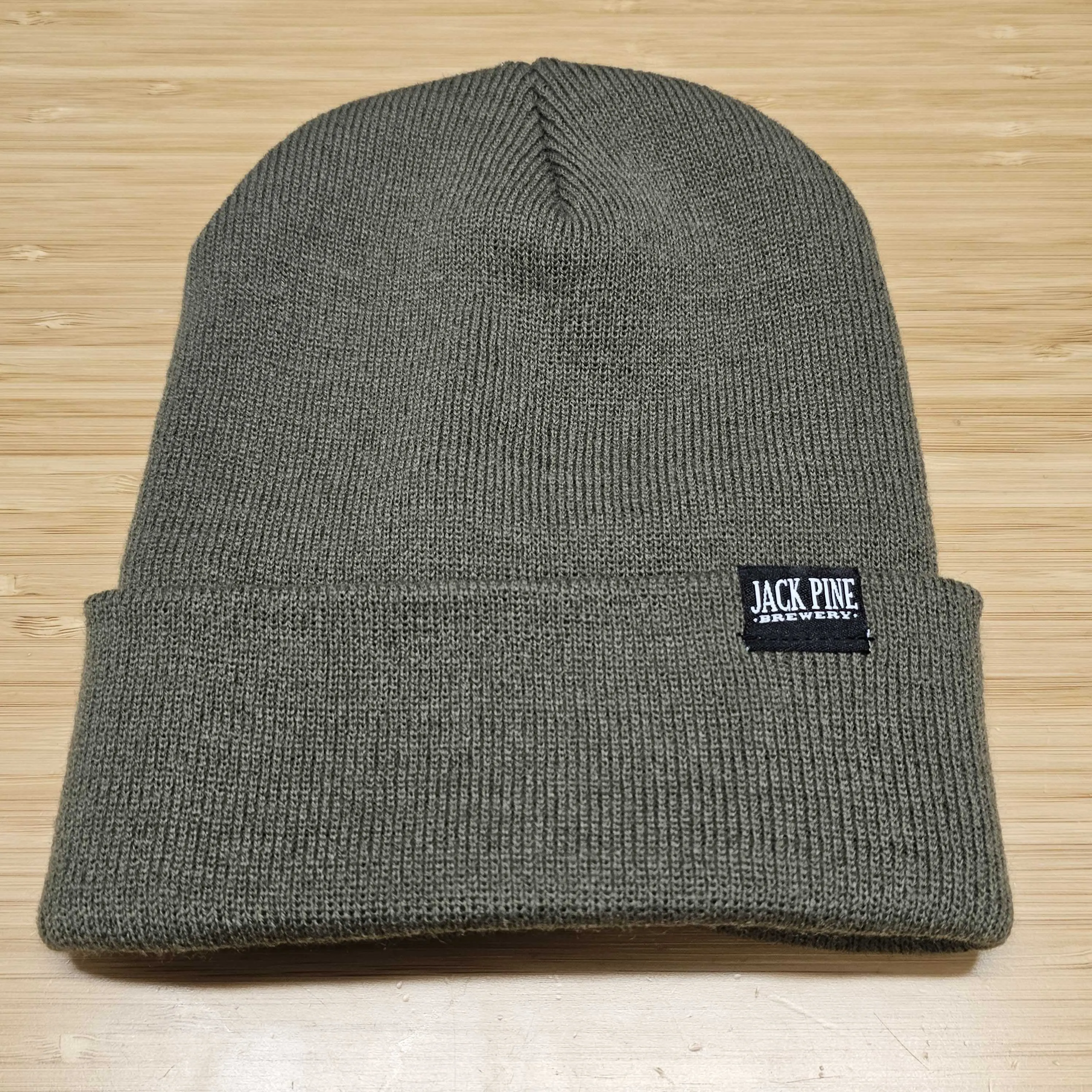 Knit Beanie with Woven Clip Label