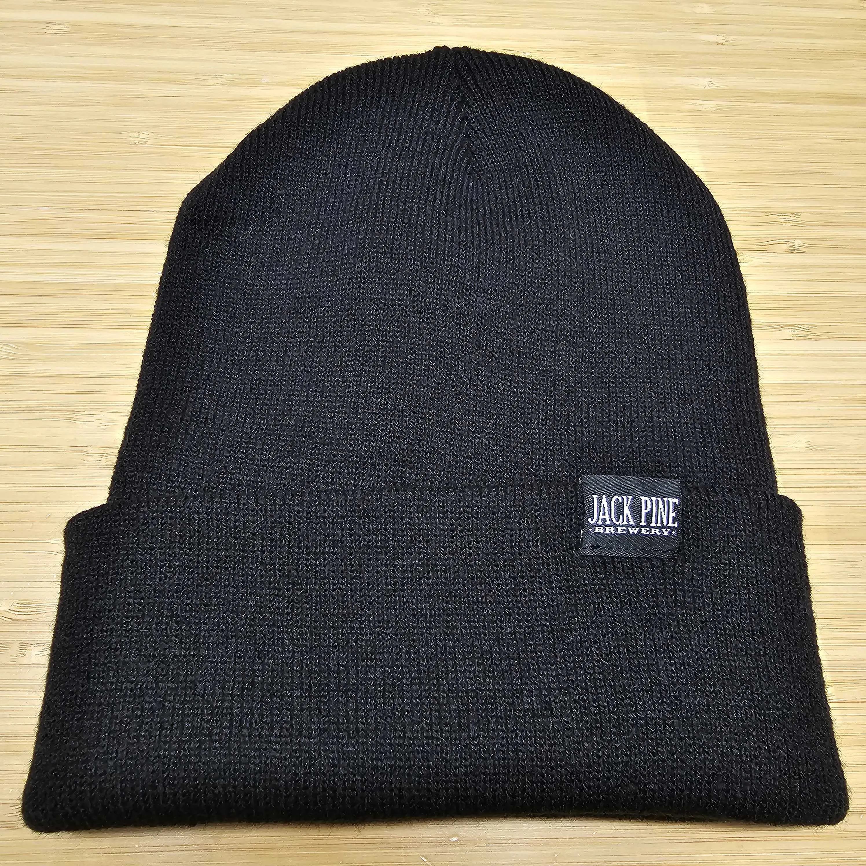 Knit Beanie with Woven Clip Label