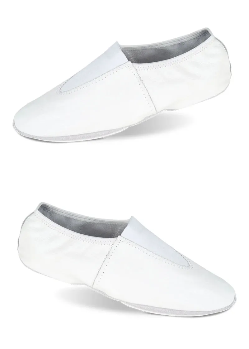 Leather Slip-On Gymnastics Shoe (White)