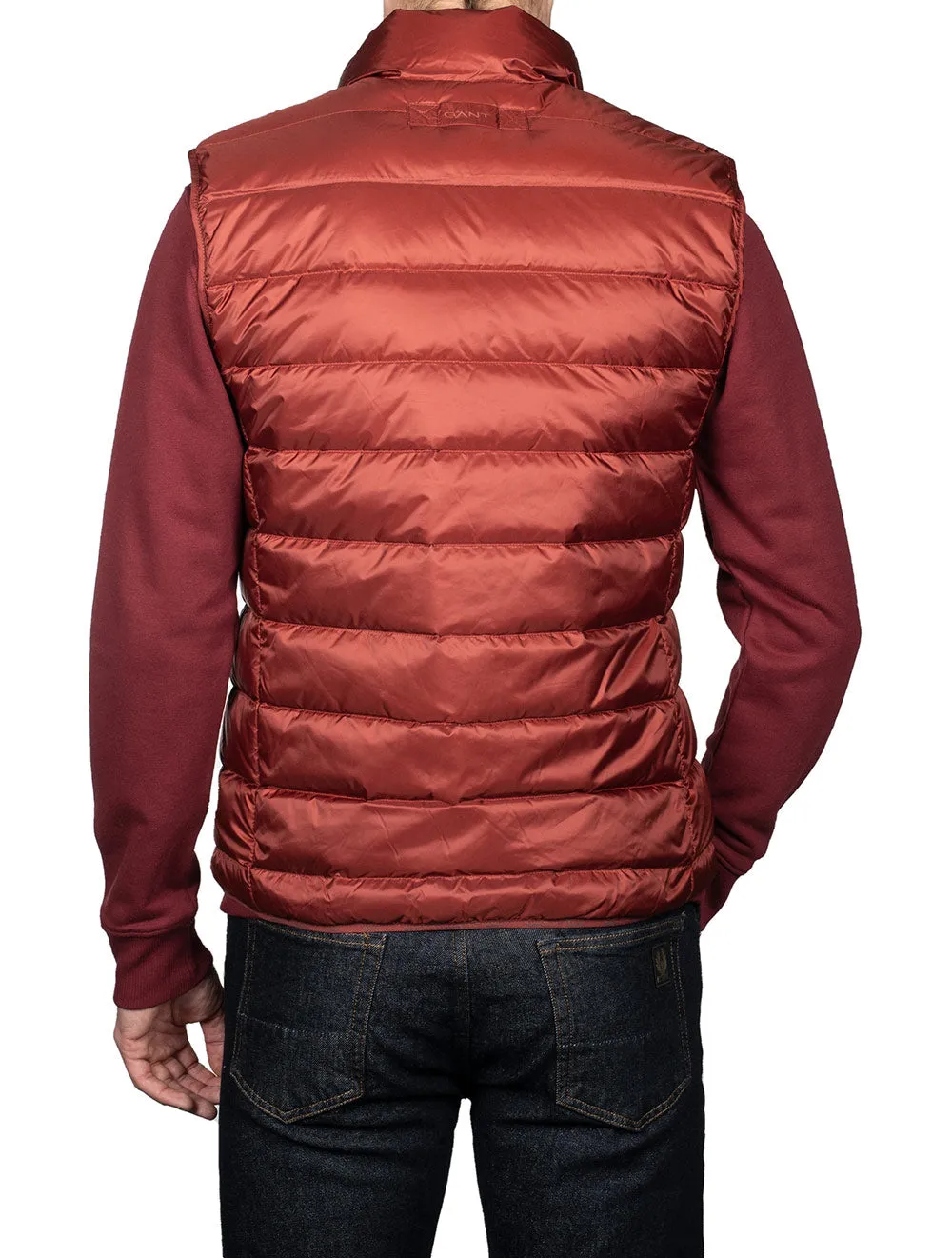 Light Down Gilet Burgundy