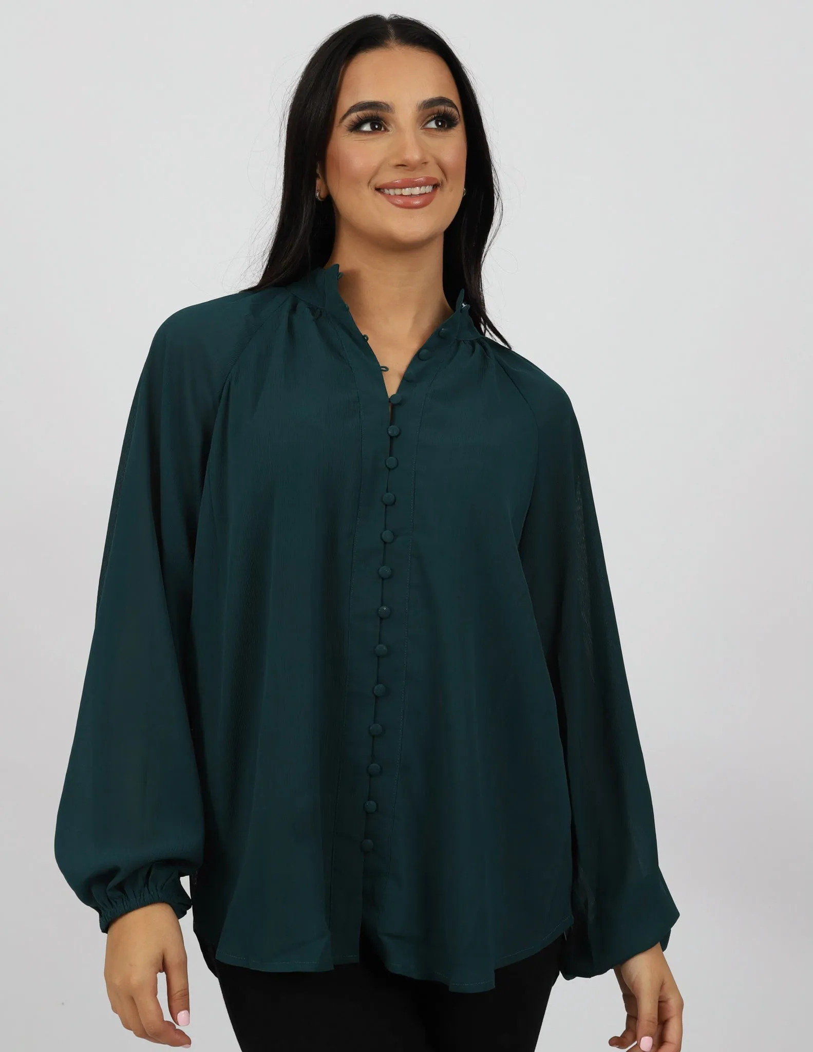 Long Sleeve High Neck Shirt