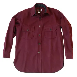 Long Tail Button Down Shirt - 33 - Rich Burgundy