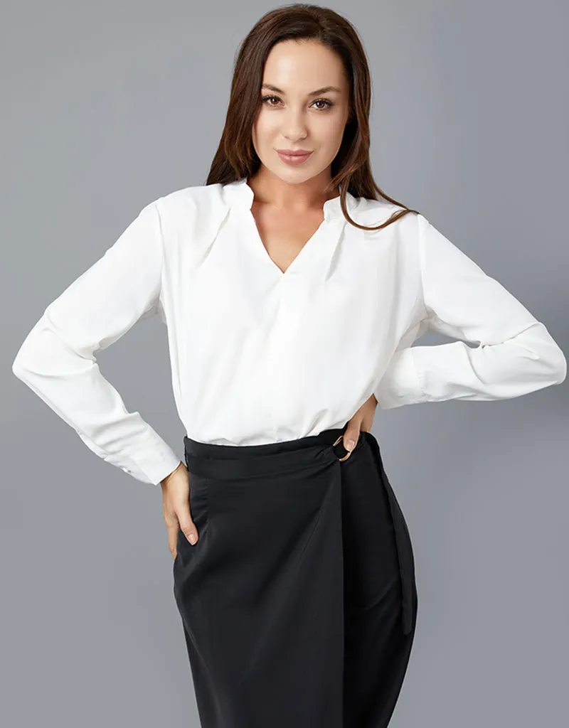 Lustrous V Blouse