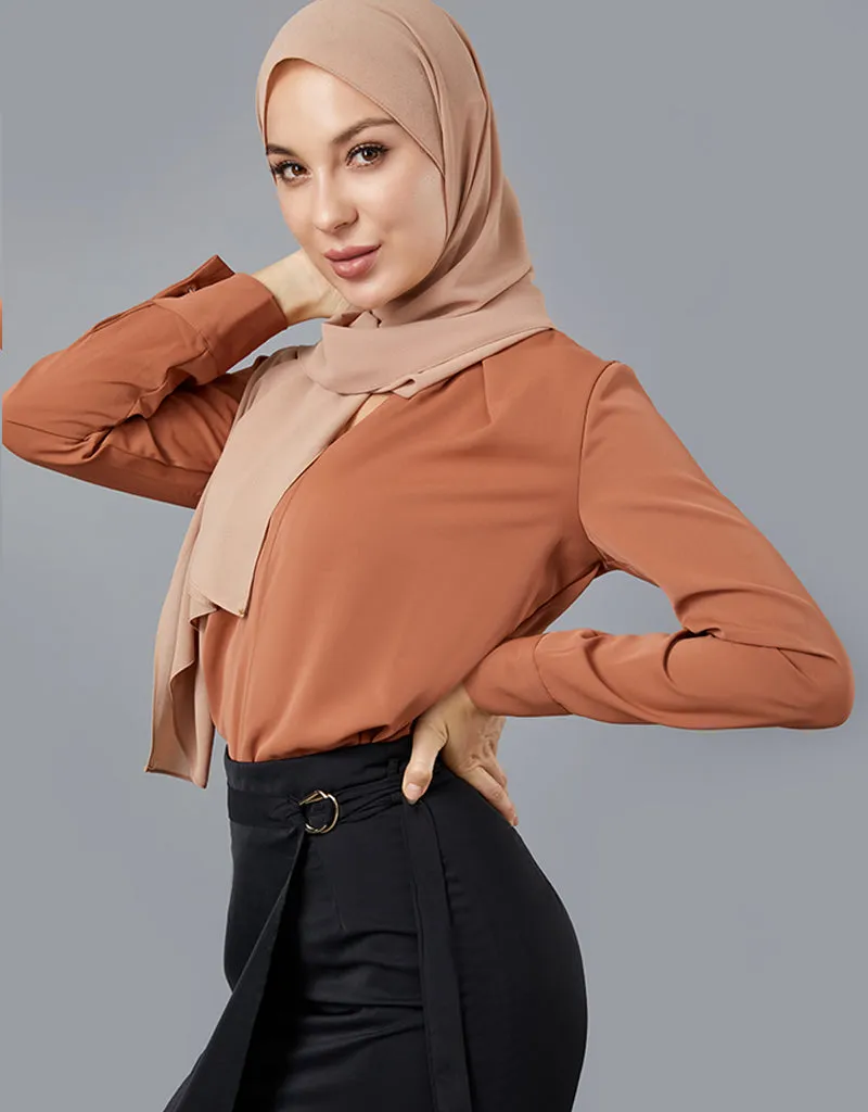 Lustrous V Blouse