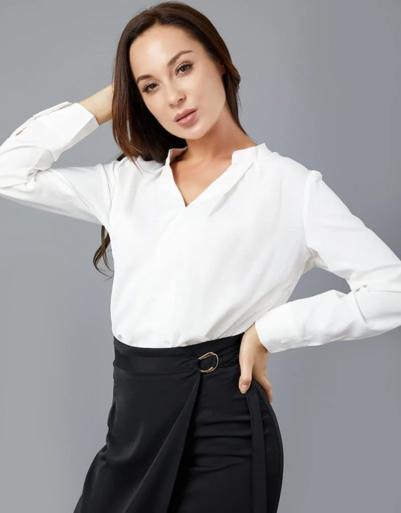 Lustrous V Blouse