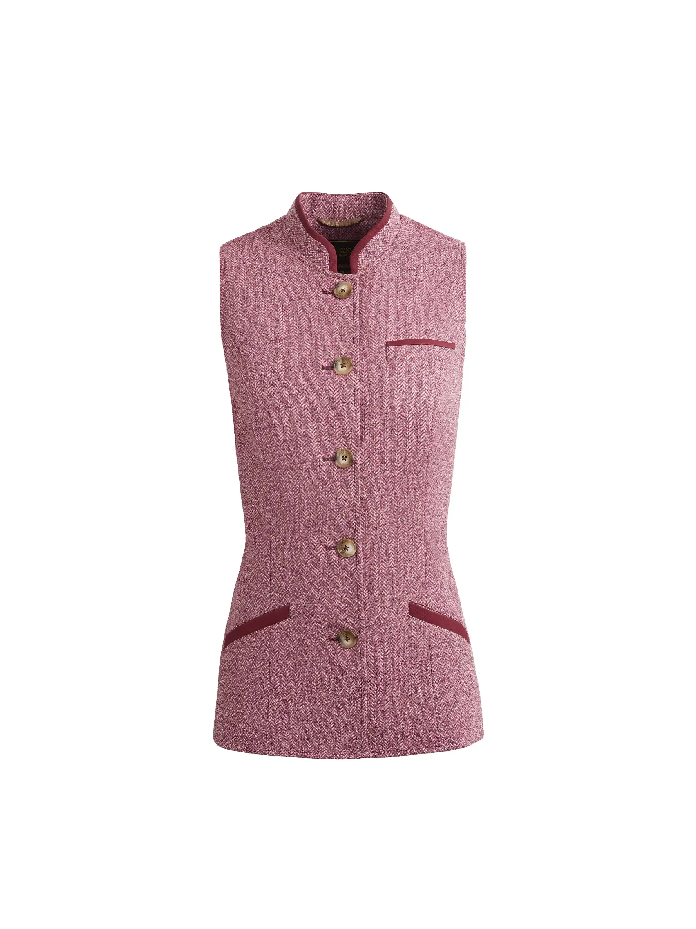 Madeline Gilet - Breast Cancer Now Pink Herringbone