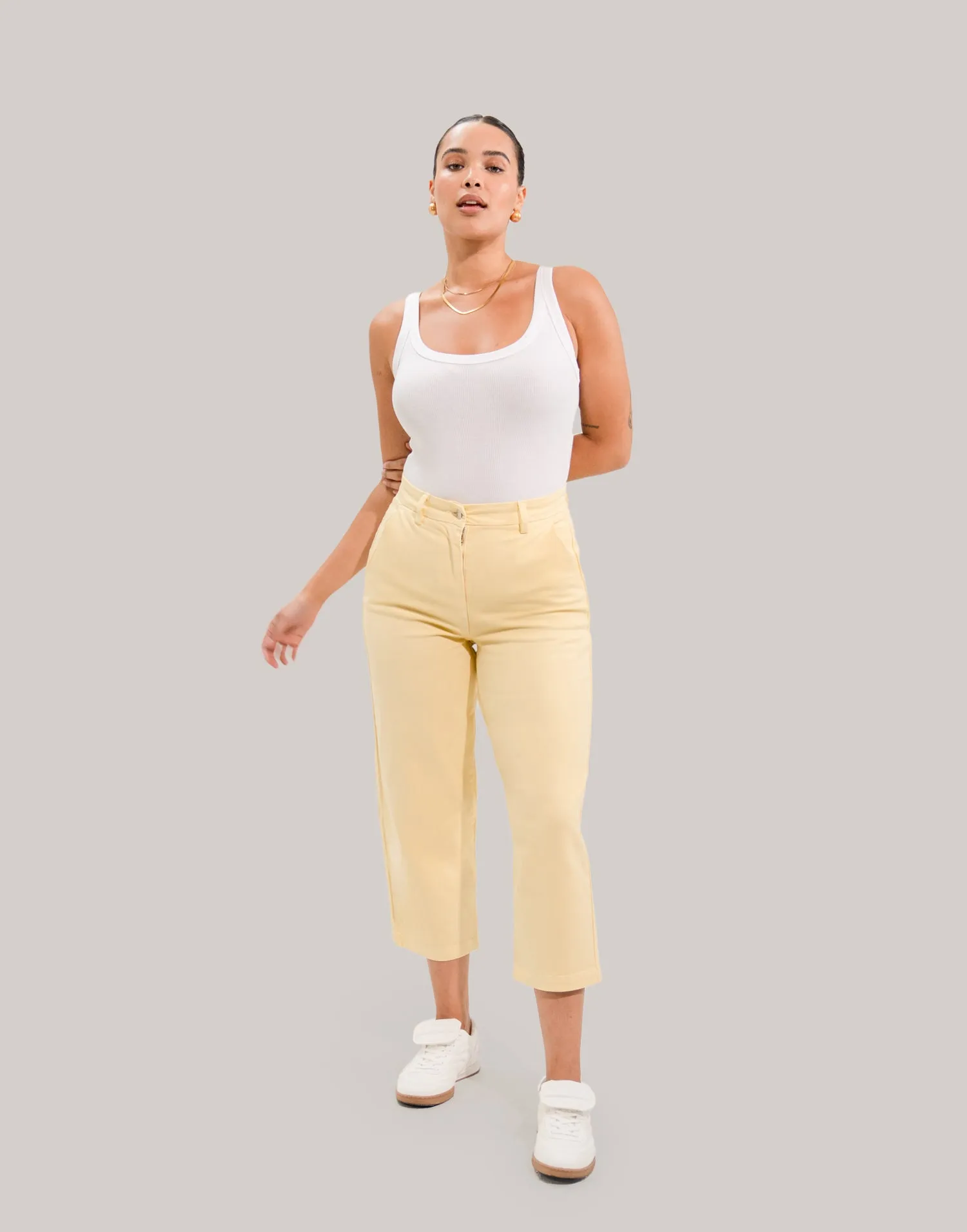 MALIA RELAXED JEANS / BANANA YELLOW