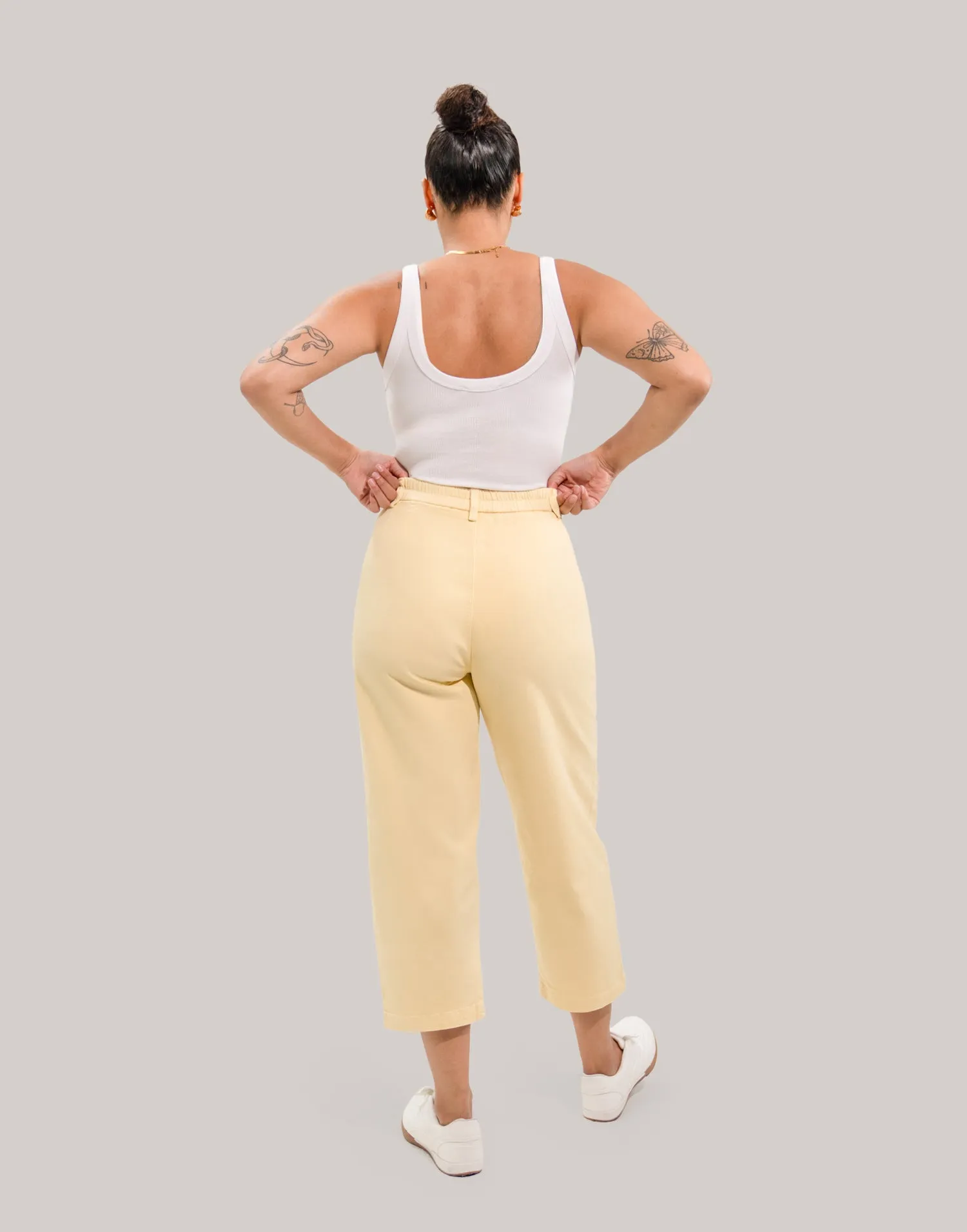 MALIA RELAXED JEANS / BANANA YELLOW