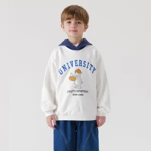 MARC & JANIE Boys Bear Letter Hoodie 240032