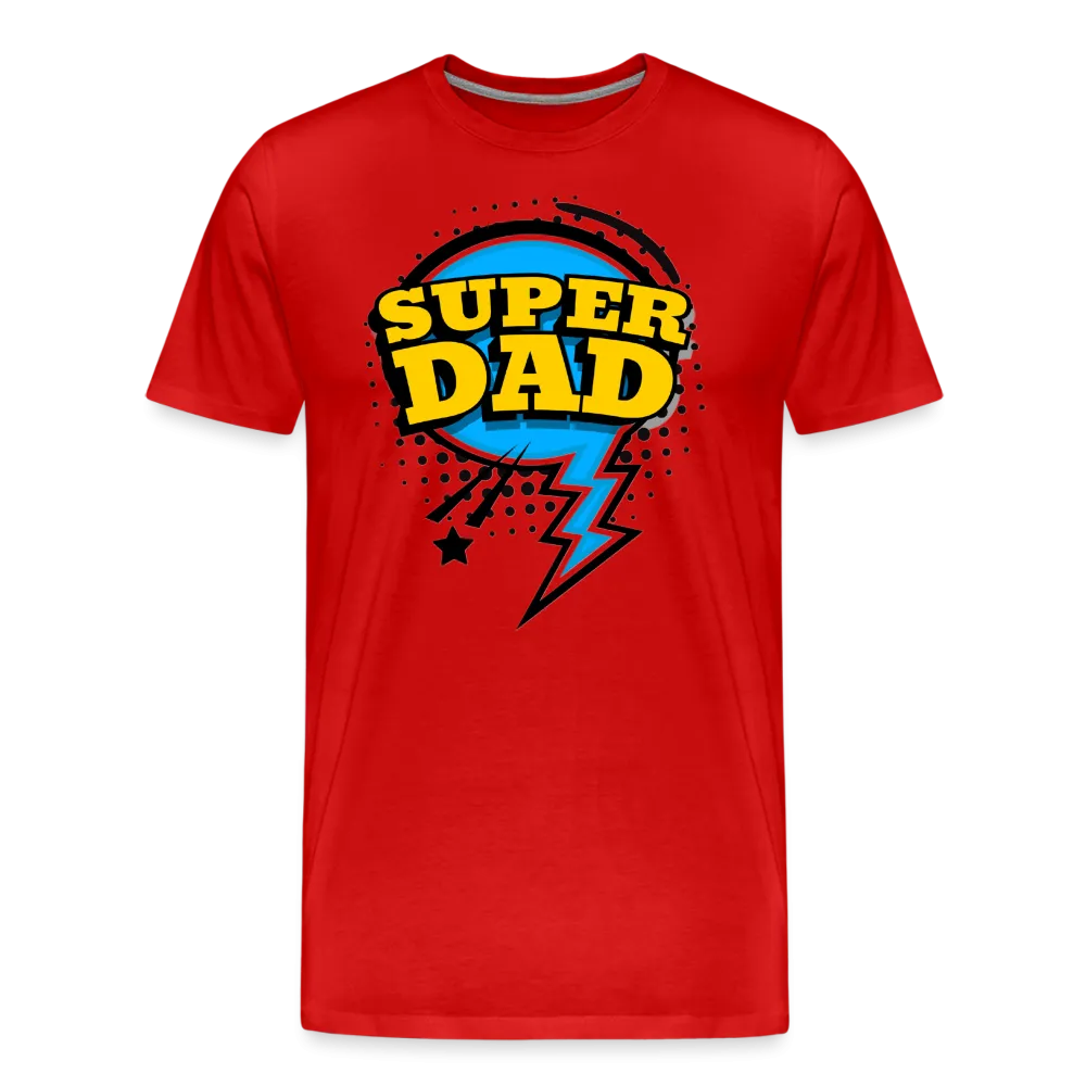 Master of Dad-titude: The 'Super Dad' Swagger Tee Men's Premium T-Shirt