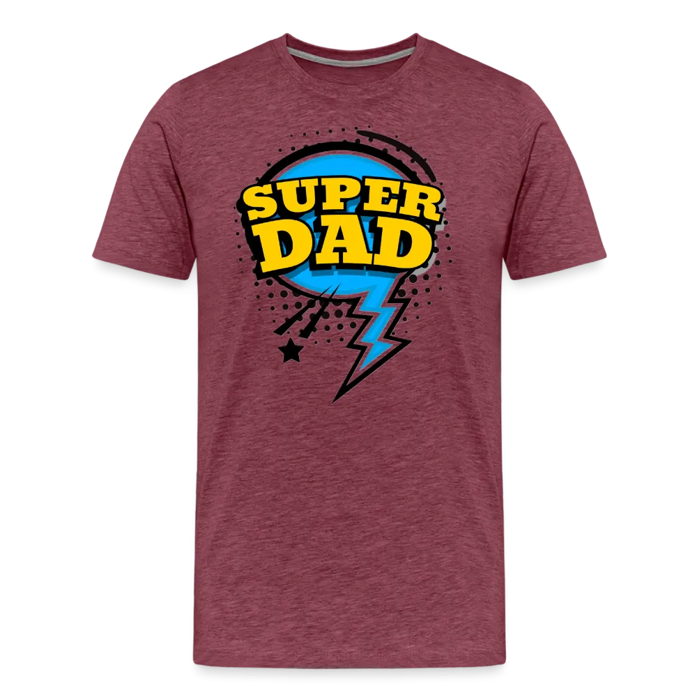 Master of Dad-titude: The 'Super Dad' Swagger Tee Men's Premium T-Shirt