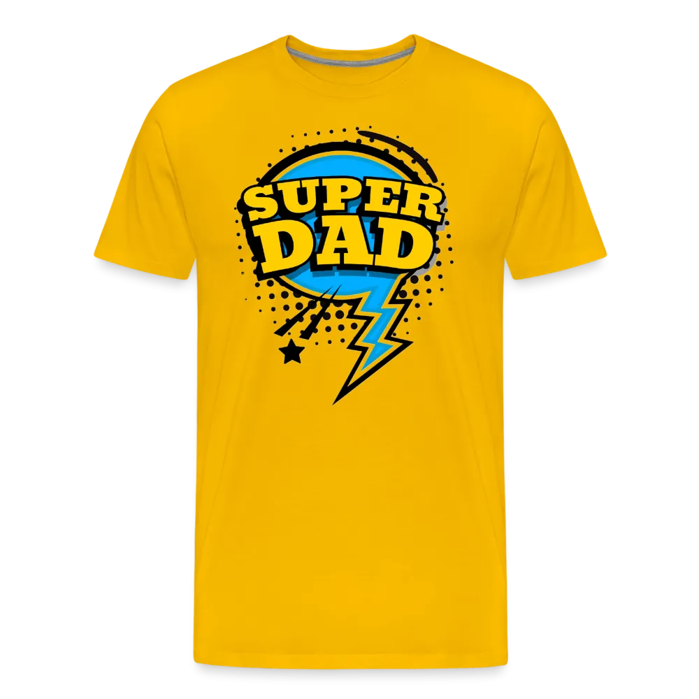 Master of Dad-titude: The 'Super Dad' Swagger Tee Men's Premium T-Shirt