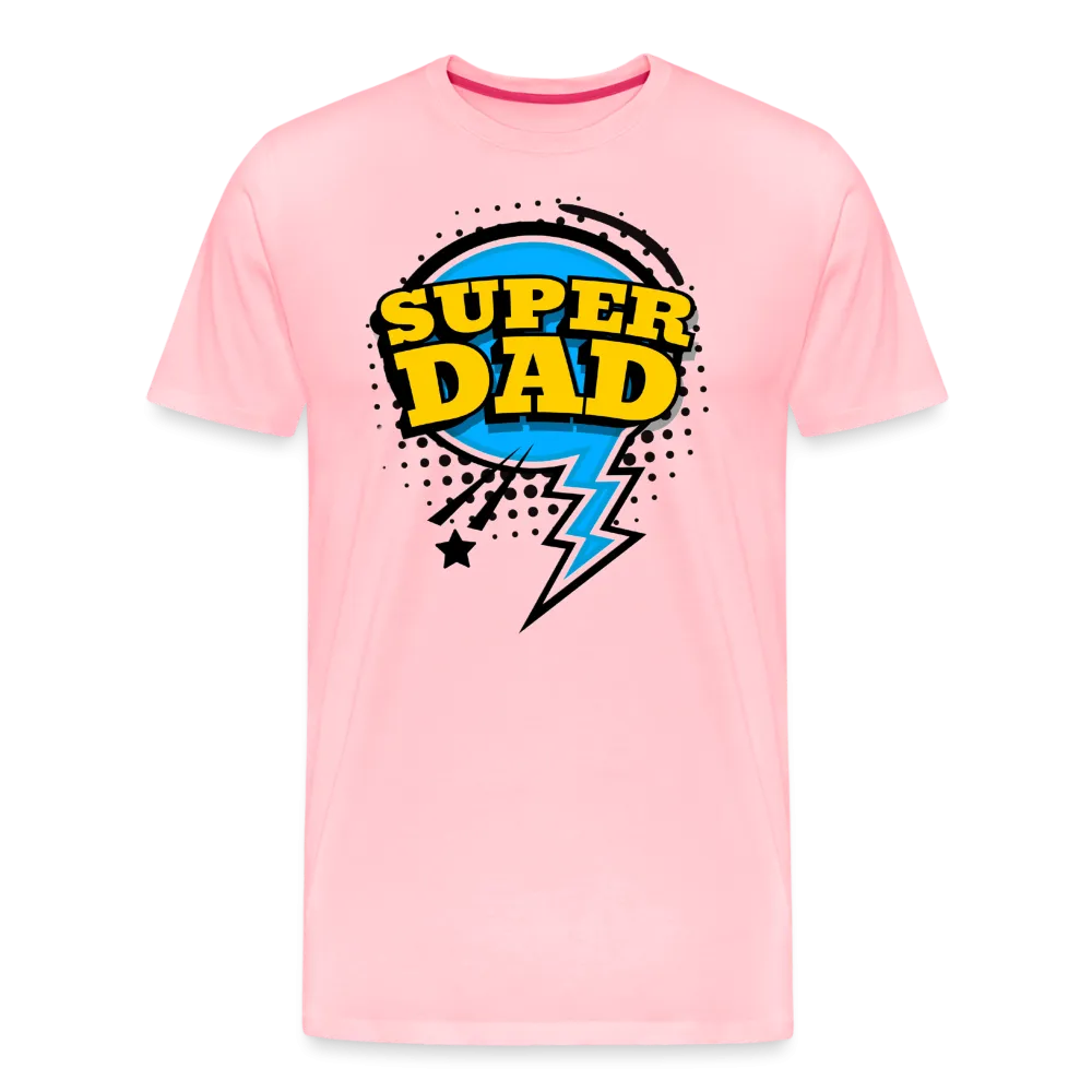 Master of Dad-titude: The 'Super Dad' Swagger Tee Men's Premium T-Shirt