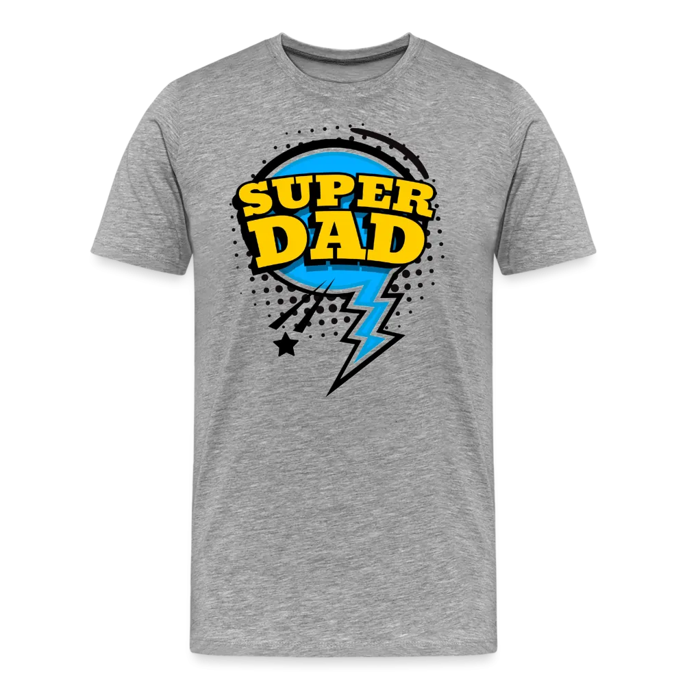 Master of Dad-titude: The 'Super Dad' Swagger Tee Men's Premium T-Shirt