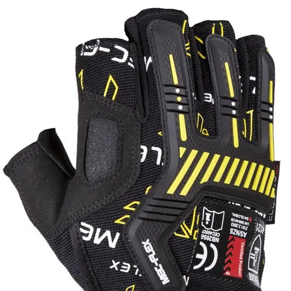 Mec-Flex IMPACT X3 Fingerless Glove ELG6105