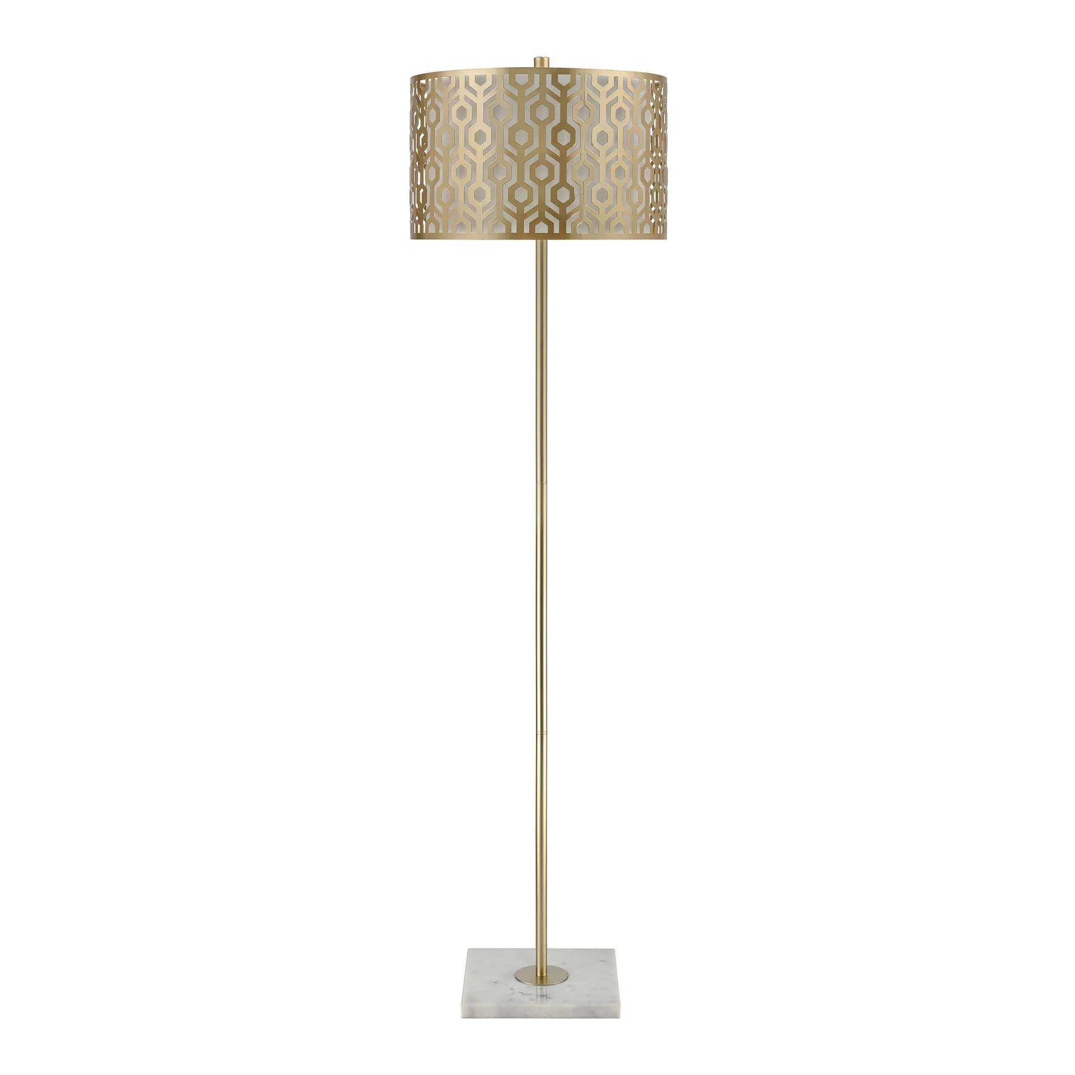 Meliton 61" Floor Lamp in Champagne Gold