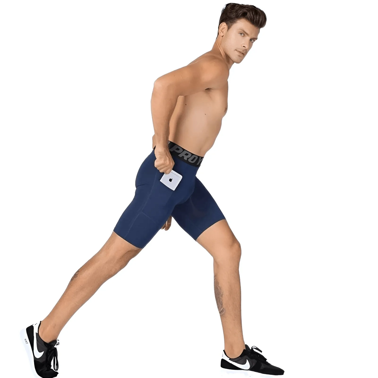 Men Sports Gym Compression Under Base Layer Shorts