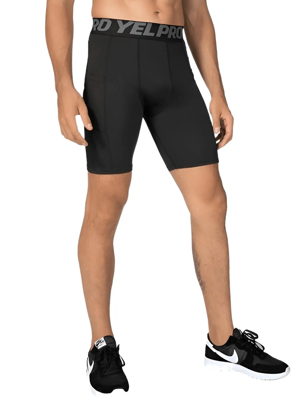 Men Sports Gym Compression Under Base Layer Shorts