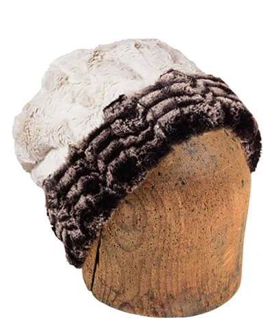 Men's Beanie Hat, Reversible - Luxury Faux Fur in 8mm